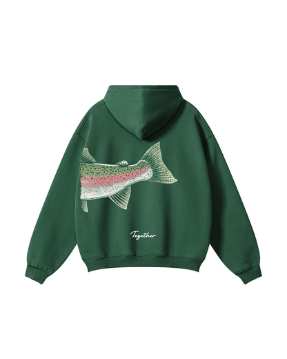 Better Together: Steelhead Fishing Couple Hoodie Set