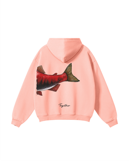Better Together Sockeye Salmon Matching Couple Fishing Unisex Hoodies Bundle