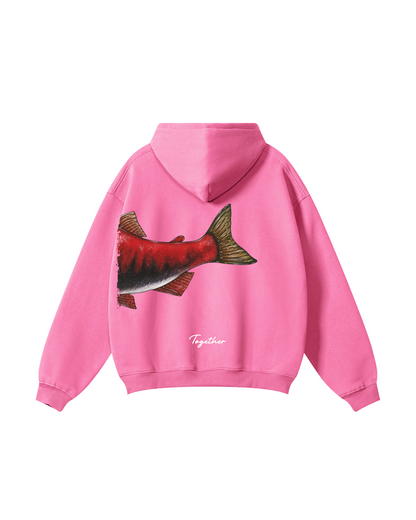 Better Together Sockeye Salmon Matching Couple Fishing Unisex Hoodies Bundle