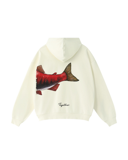 Better Together Sockeye Salmon Matching Couple Fishing Unisex Hoodies Bundle