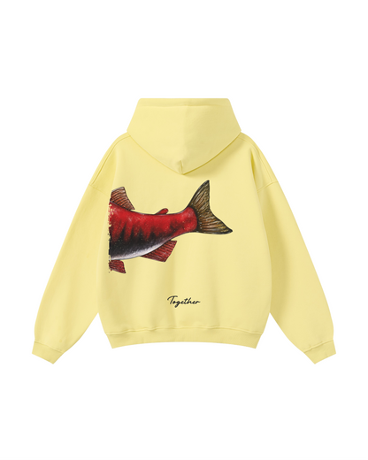 Better Together Sockeye Salmon Matching Couple Fishing Unisex Hoodies Bundle