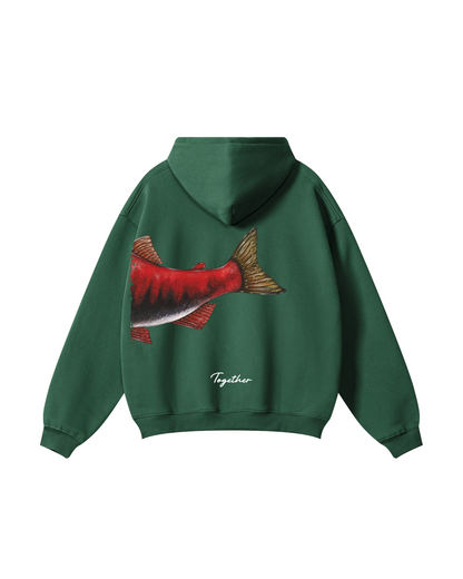 Better Together Sockeye Salmon Matching Couple Fishing Unisex Hoodies Bundle
