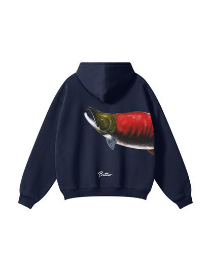 Better Together Sockeye Salmon Matching Couple Fishing Unisex Hoodies Bundle