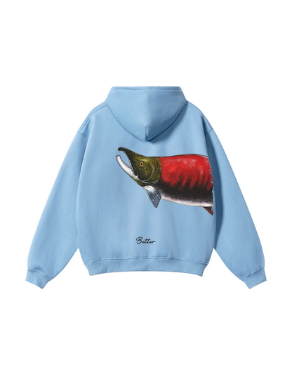 Better Together Sockeye Salmon Matching Couple Fishing Unisex Hoodies Bundle