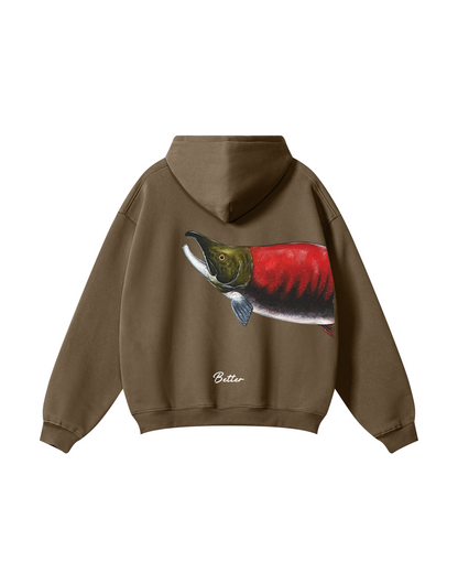 Better Together Sockeye Salmon Matching Couple Fishing Unisex Hoodies Bundle