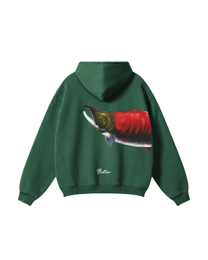 Better Together Sockeye Salmon Matching Couple Fishing Unisex Hoodies Bundle