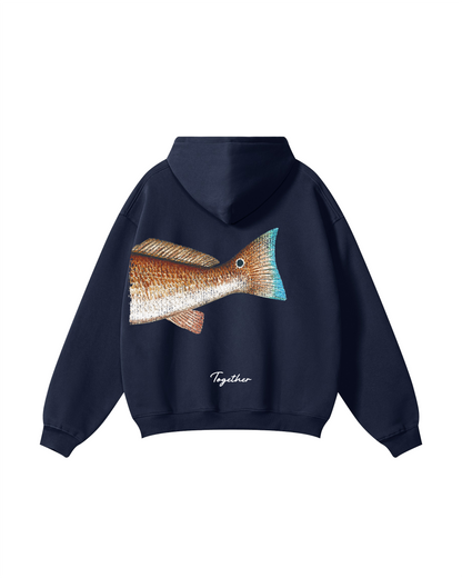 Better Together Redfish Matching Couple Fishing Unisex Hoodies Bundle