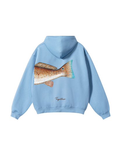 Better Together Redfish Matching Couple Fishing Unisex Hoodies Bundle