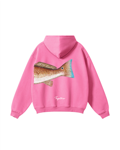 Better Together Redfish Matching Couple Fishing Unisex Hoodies Bundle