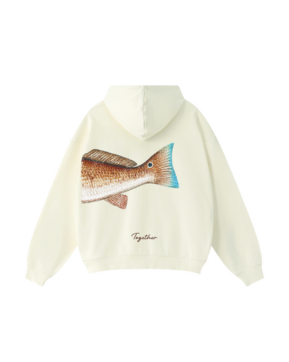 Better Together Redfish Matching Couple Fishing Unisex Hoodies Bundle