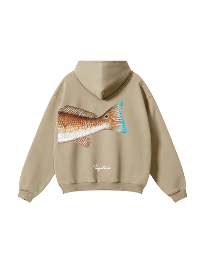 Better Together Redfish Matching Couple Fishing Unisex Hoodies Bundle