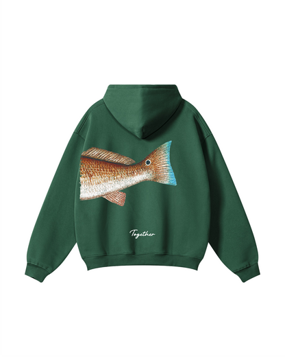 Better Together Redfish Matching Couple Fishing Unisex Hoodies Bundle