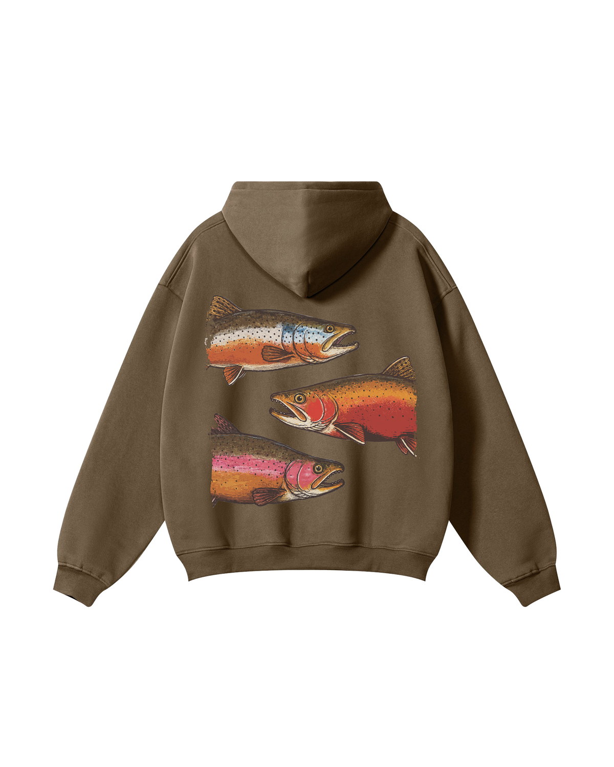 Wild Waters Trout Trio Fishing Hoodie