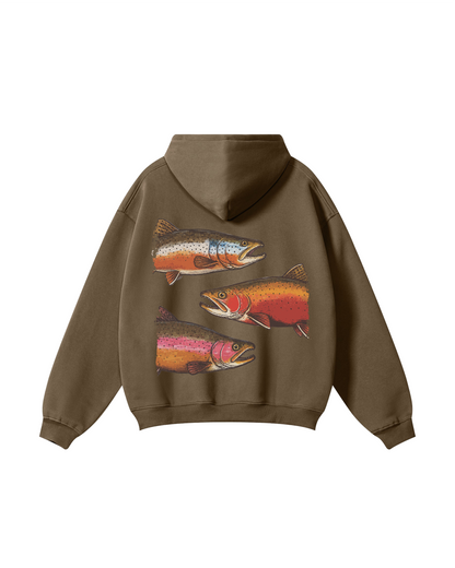 Wild Waters Trout Trio Fishing Hoodie