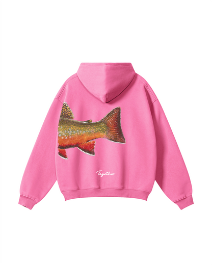 Better Together: Brook Trout Fishing Couple Hoodie Set
