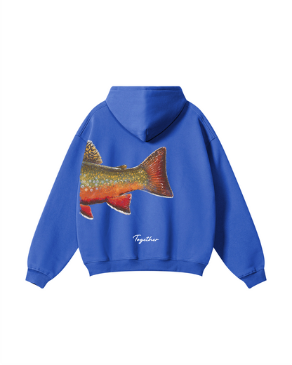 Better Together: Brook Trout Fishing Couple Hoodie Set