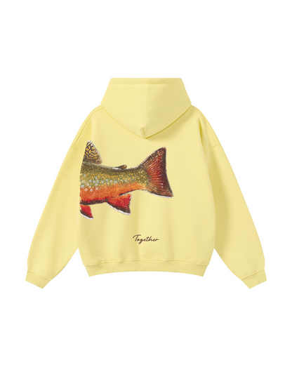 Better Together: Brook Trout Fishing Couple Hoodie Set