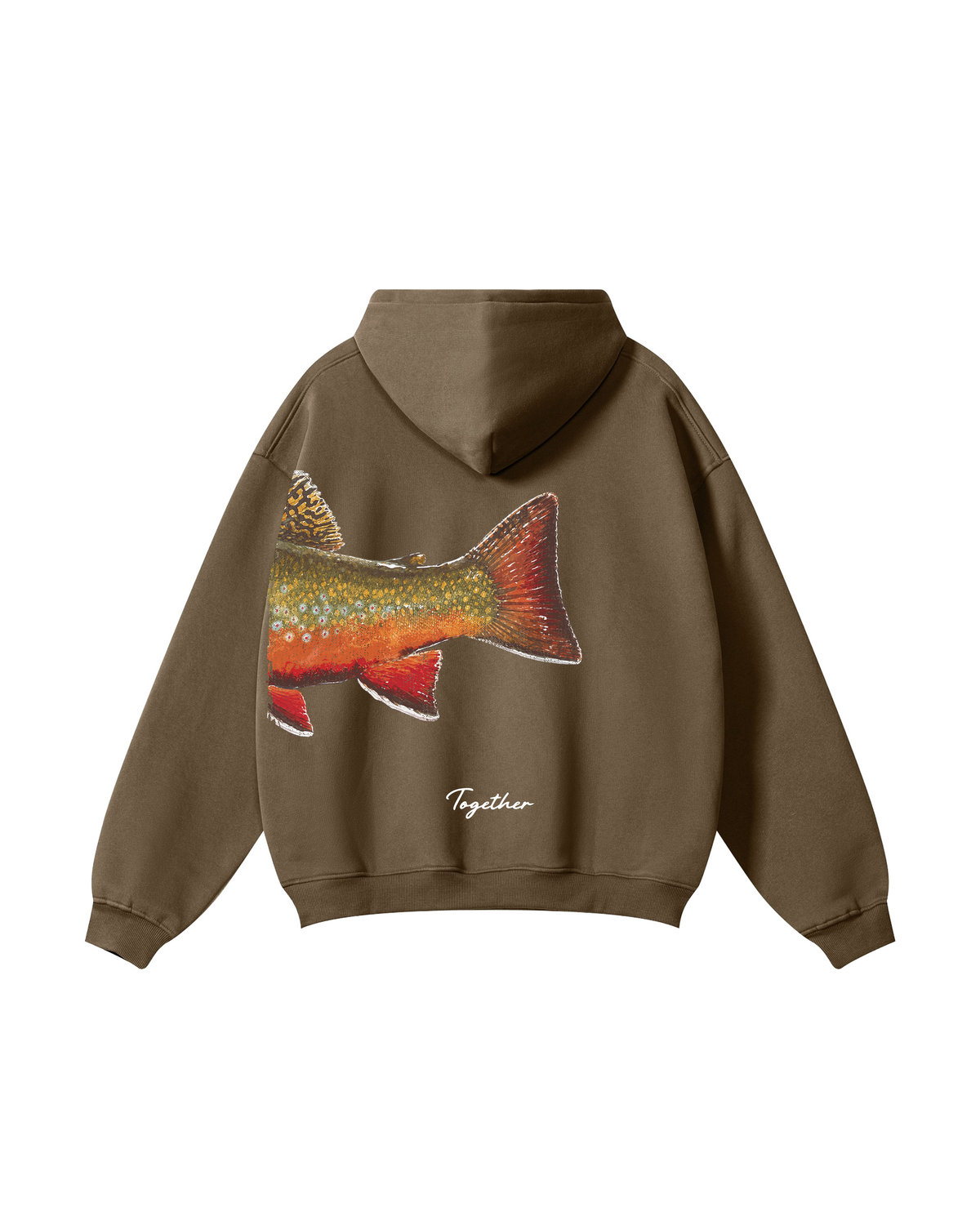 Better Together: Brook Trout Fishing Couple Hoodie Set