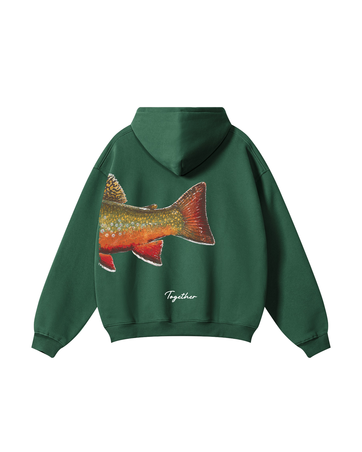Better Together: Brook Trout Fishing Couple Hoodie Set
