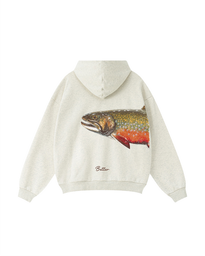 Better Together: Brook Trout Fishing Couple Hoodie Set