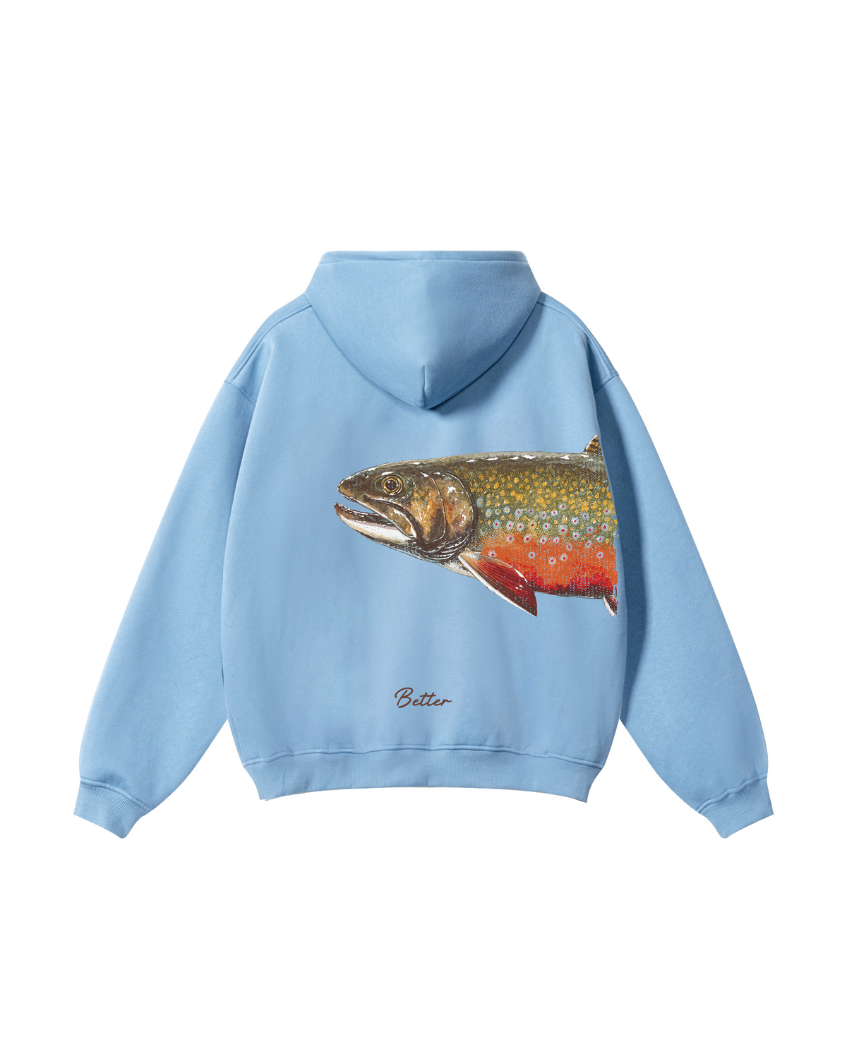 Better Together: Brook Trout Fishing Couple Hoodie Set