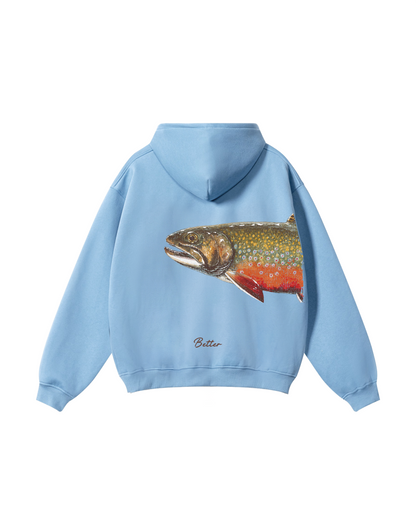 Better Together: Brook Trout Fishing Couple Hoodie Set