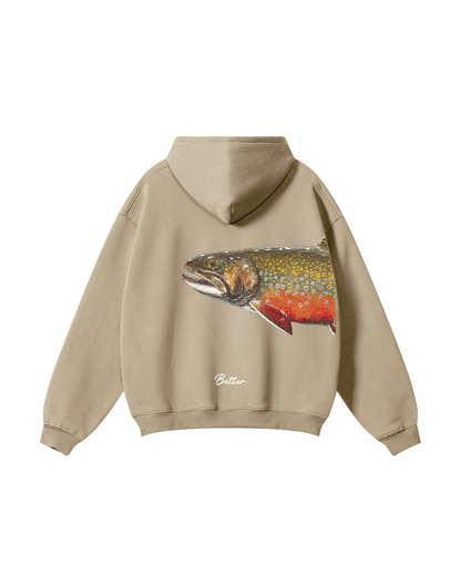 Better Together: Brook Trout Fishing Couple Hoodie Set