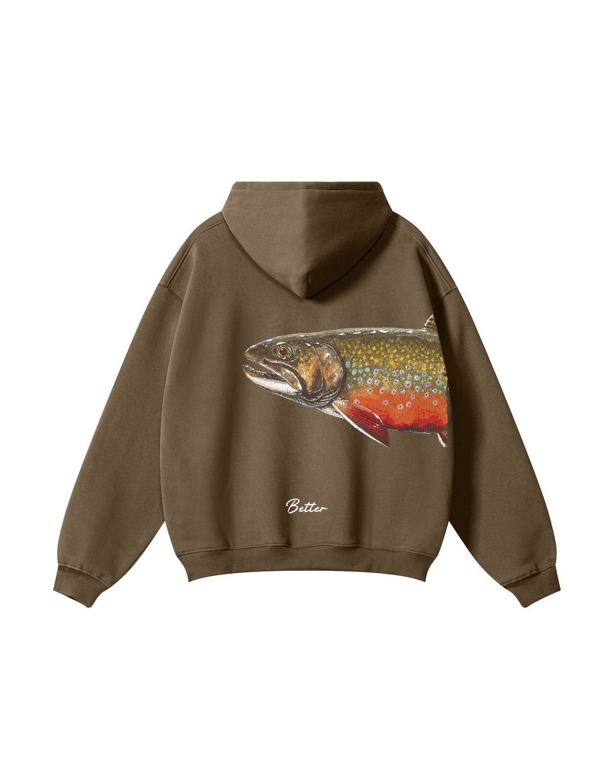 Better Together: Brook Trout Fishing Couple Hoodie Set