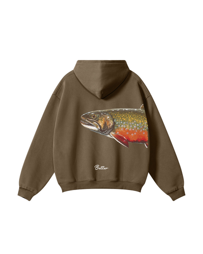 Better Together: Brook Trout Fishing Couple Hoodie Set