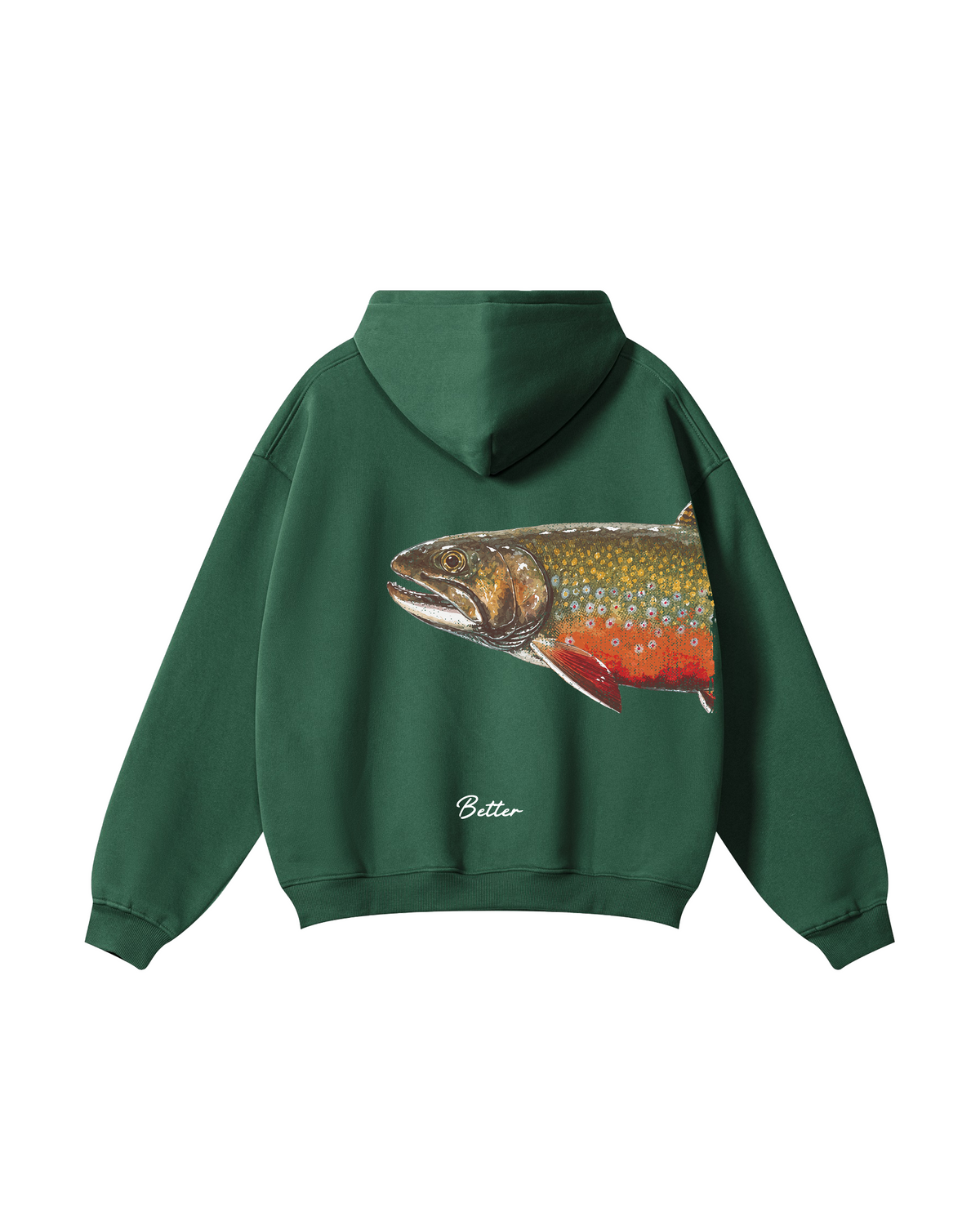 Better Together: Brook Trout Fishing Couple Hoodie Set