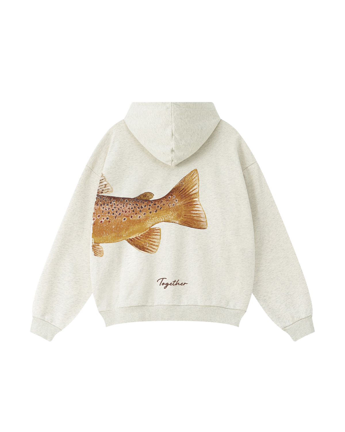 Better Together: Brown Trout Fishing Couple Hoodie Set