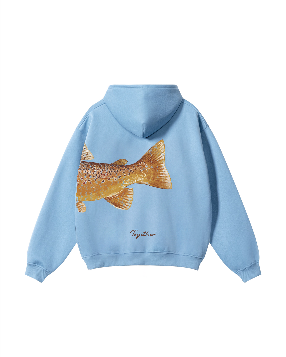 Better Together: Brown Trout Fishing Couple Hoodie Set