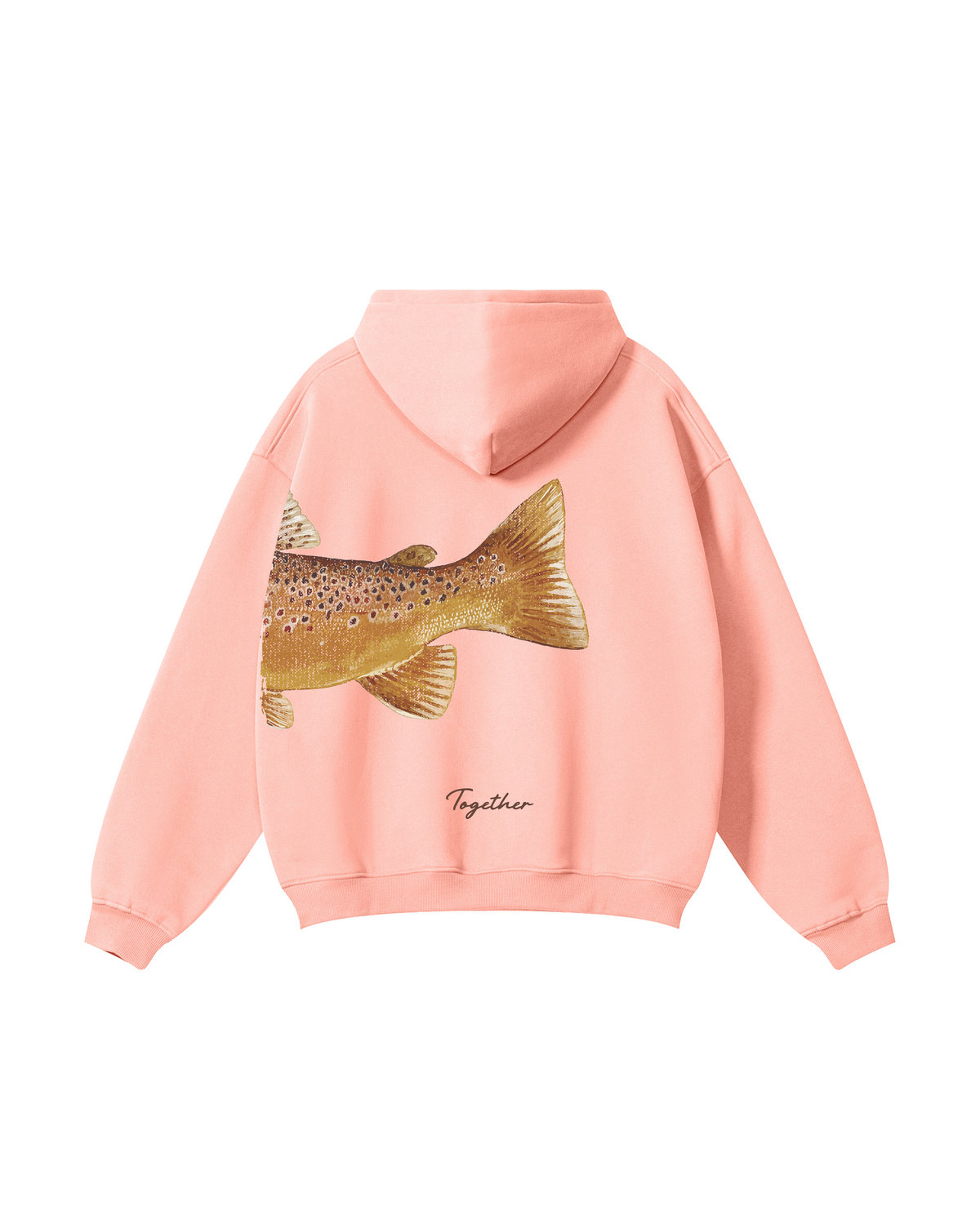Better Together: Brown Trout Fishing Couple Hoodie Set