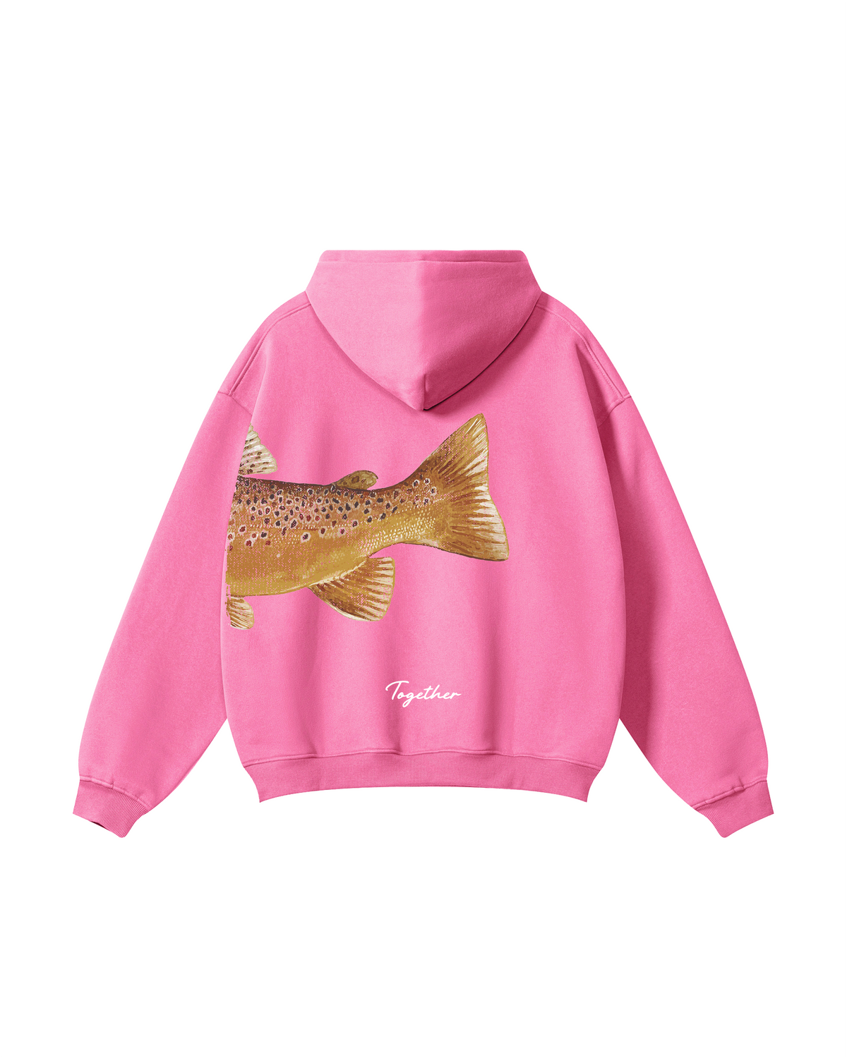 Better Together: Brown Trout Fishing Couple Hoodie Set