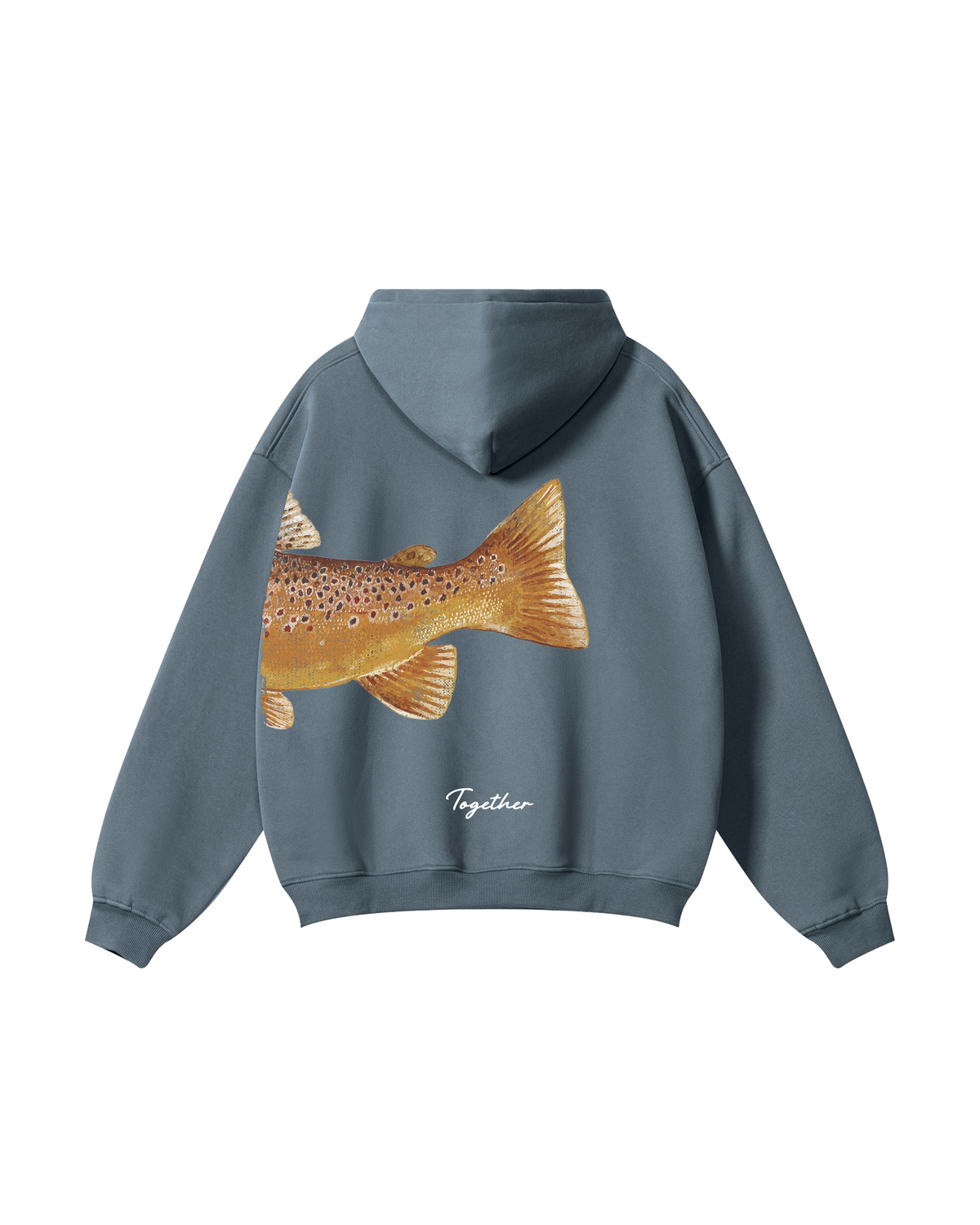 Better Together: Brown Trout Fishing Couple Hoodie Set