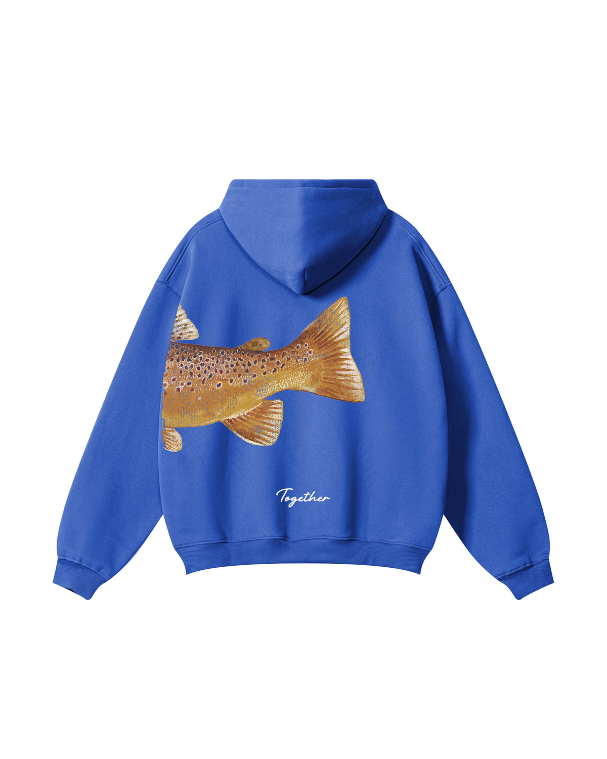 Better Together: Brown Trout Fishing Couple Hoodie Set