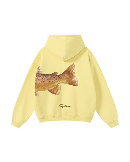 Better Together: Brown Trout Fishing Couple Hoodie Set