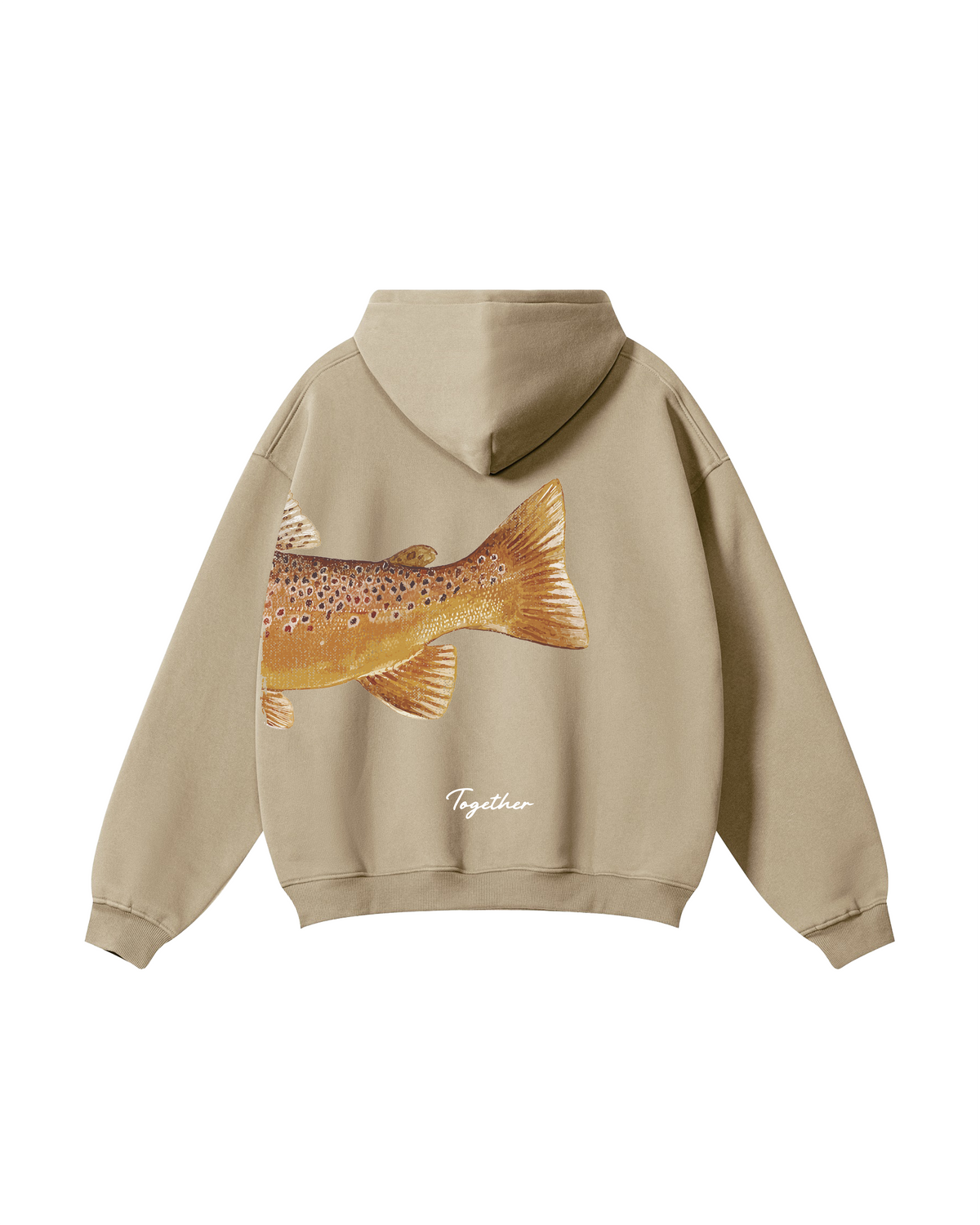 Better Together: Brown Trout Fishing Couple Hoodie Set