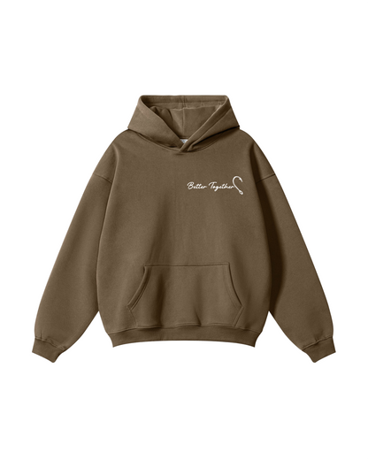 Better Together: Brown Trout Fishing Couple Hoodie Set