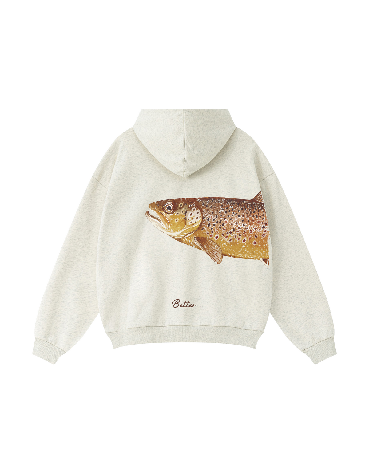 Better Together: Brown Trout Fishing Couple Hoodie Set