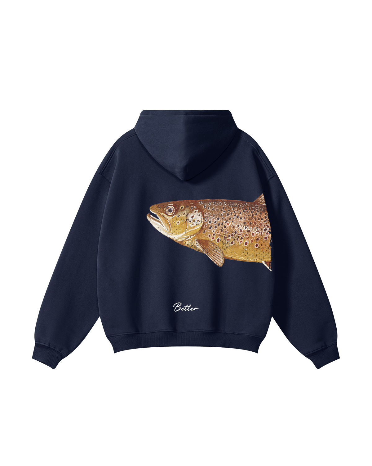 Better Together: Brown Trout Fishing Couple Hoodie Set