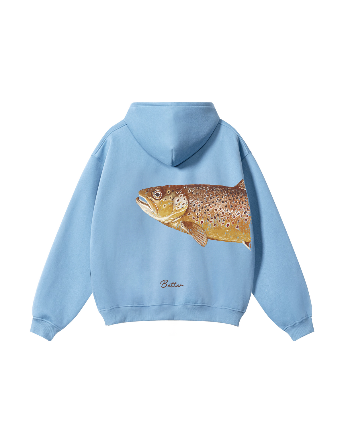 Better Together: Brown Trout Fishing Couple Hoodie Set