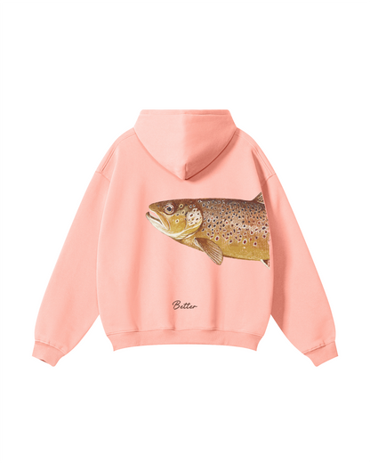 Better Together: Brown Trout Fishing Couple Hoodie Set