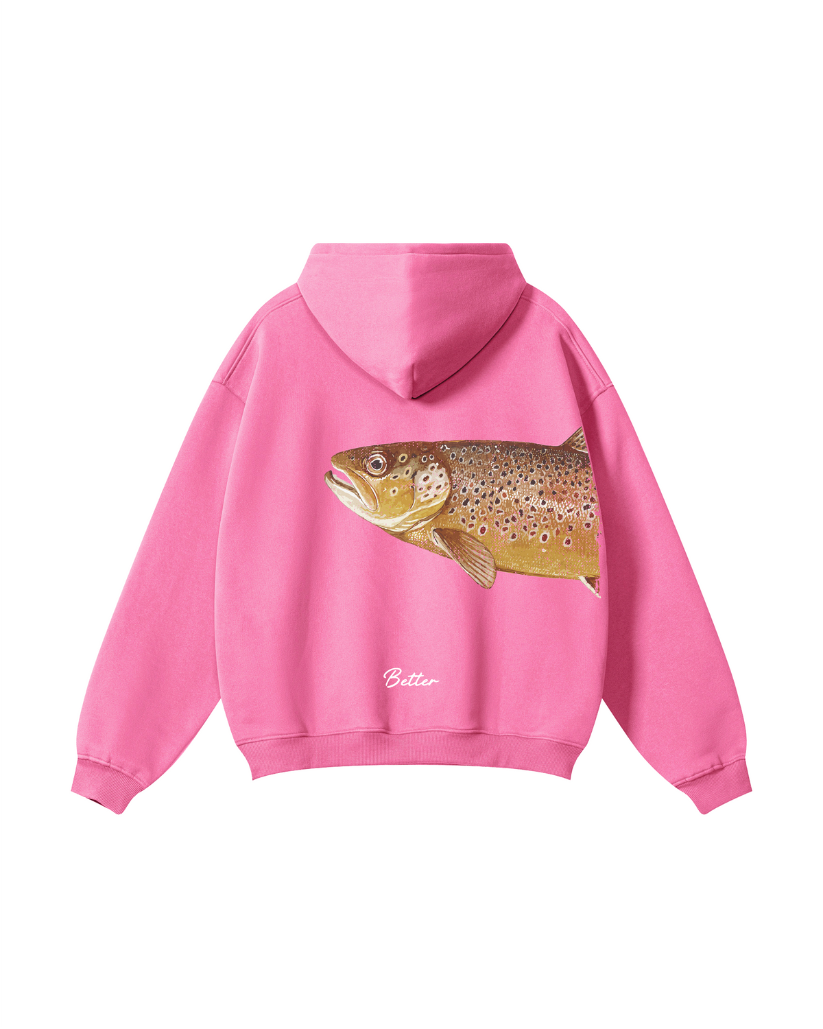 Better Together: Brown Trout Fishing Couple Hoodie Set