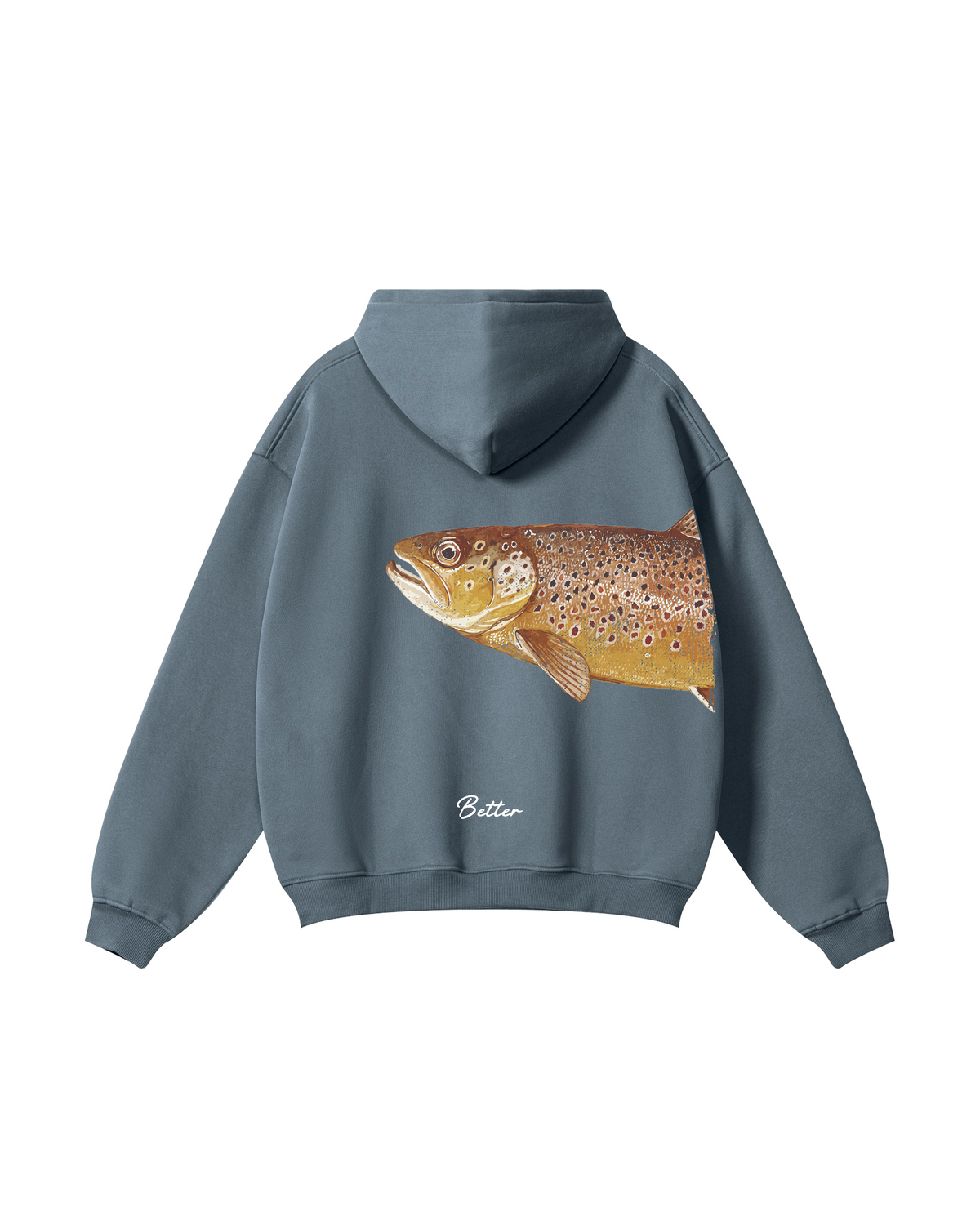 Better Together: Brown Trout Fishing Couple Hoodie Set