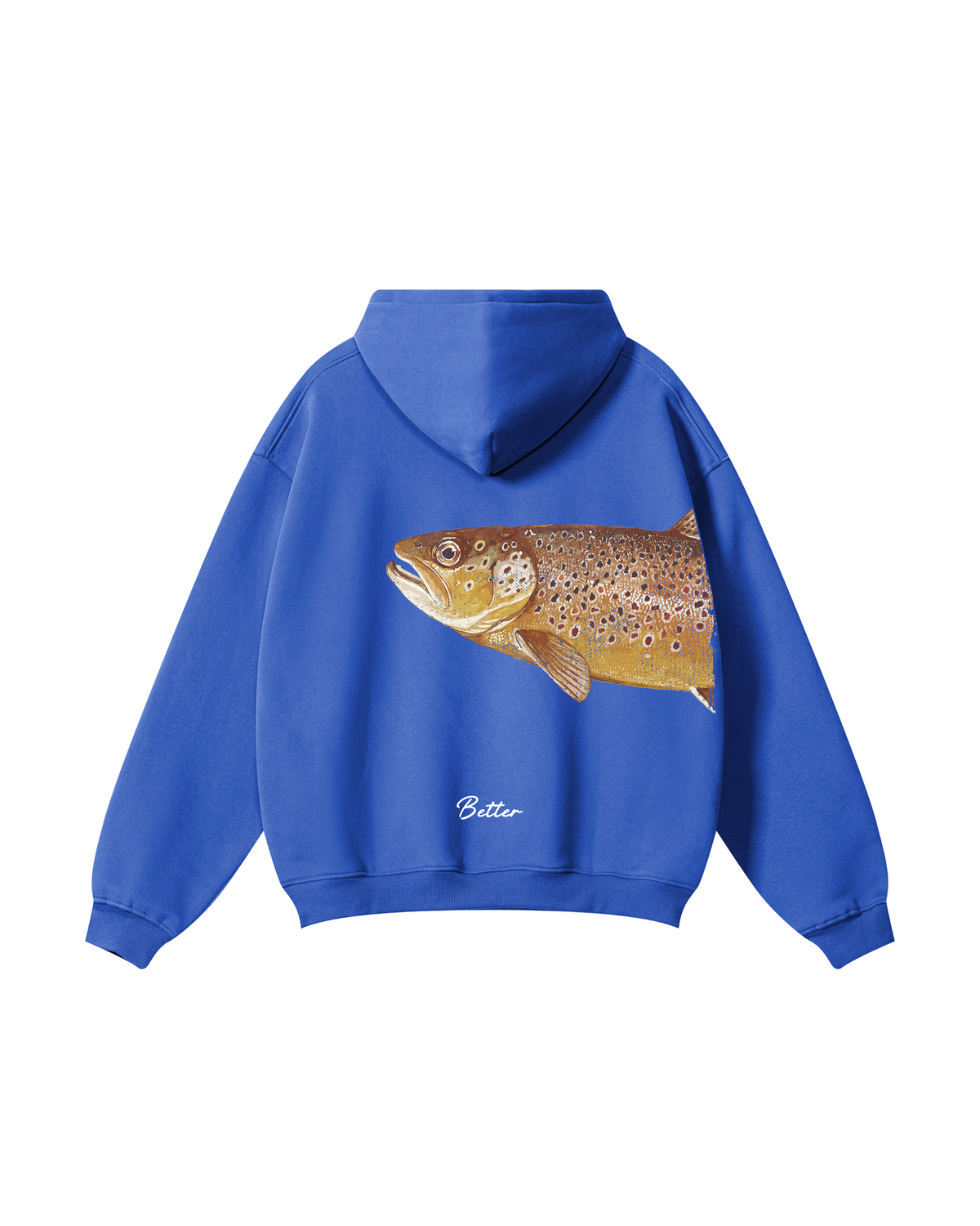 Better Together: Brown Trout Fishing Couple Hoodie Set