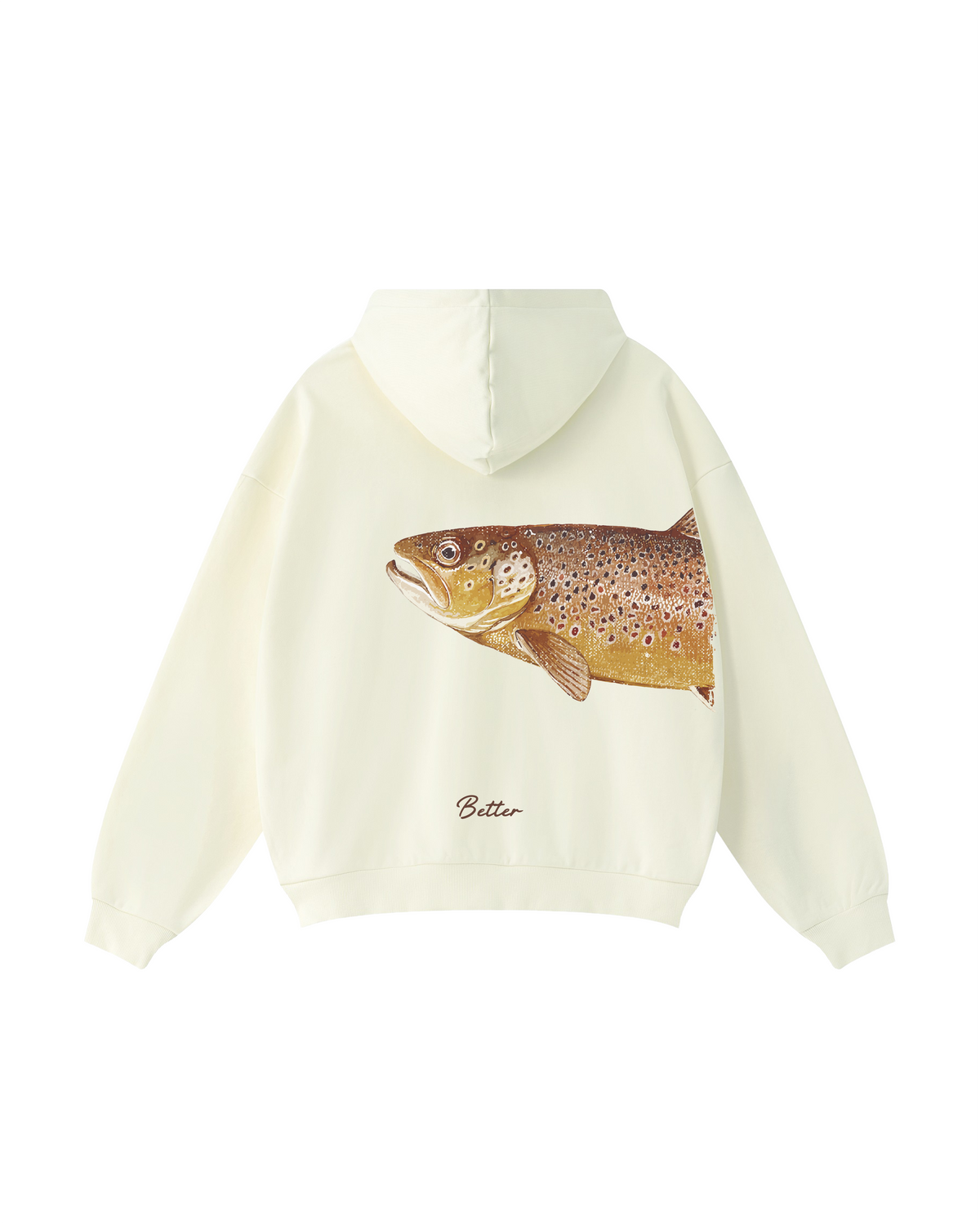 Better Together: Brown Trout Fishing Couple Hoodie Set