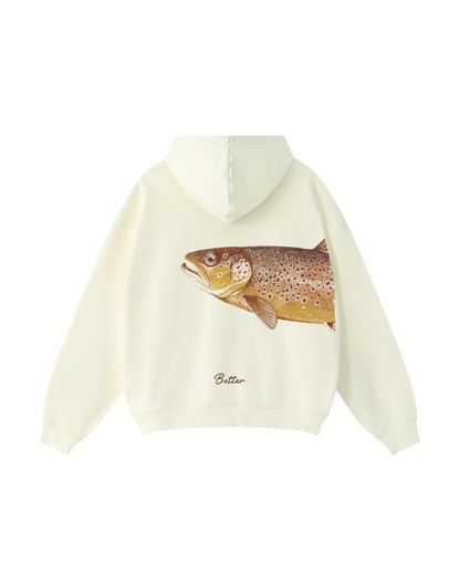 Better Together: Brown Trout Fishing Couple Hoodie Set