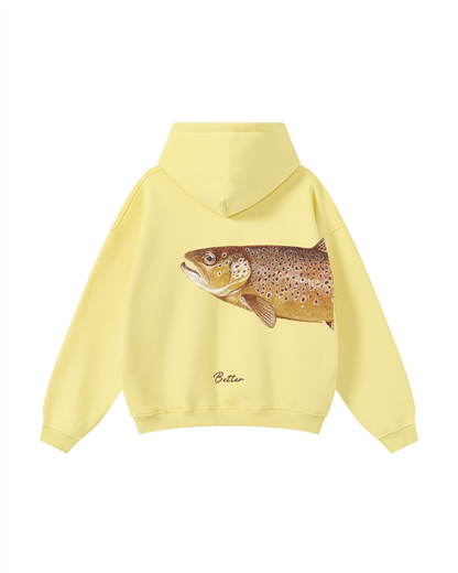 Better Together: Brown Trout Fishing Couple Hoodie Set