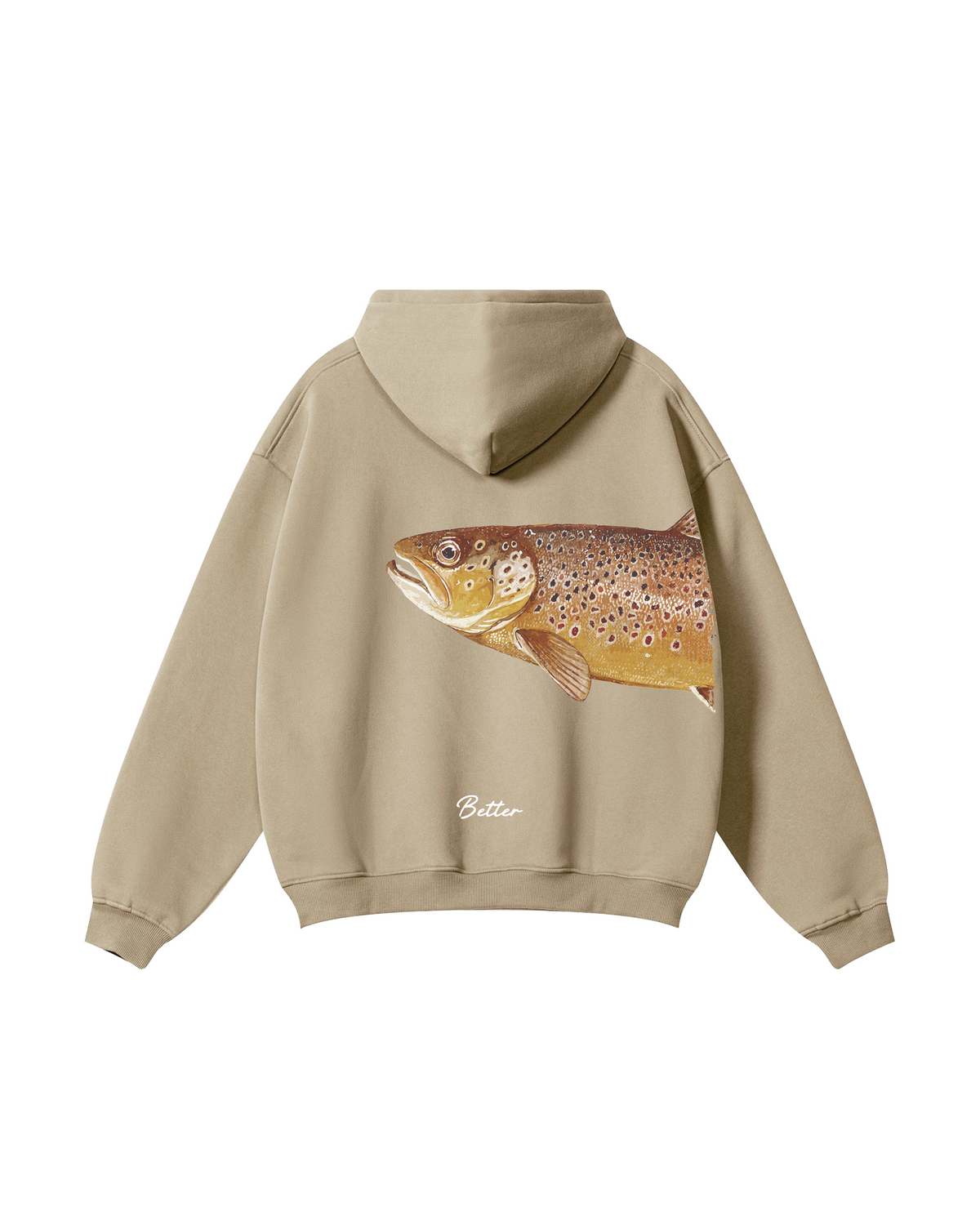 Better Together: Brown Trout Fishing Couple Hoodie Set